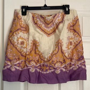 J crew linen skirt GUC size 10